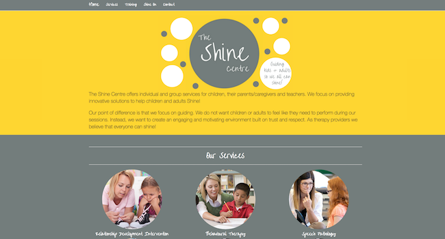 The Shine Centre Website